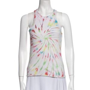 WSLY Printed Crew Neck Top Tie Dye